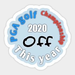 Pga golf professional Sticker